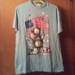 Wom's sz. Lrg.tag I swear 1x lrg. 4th /bear/ flag